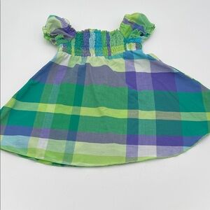 Faded Glory Green and Blue Plaid Dress